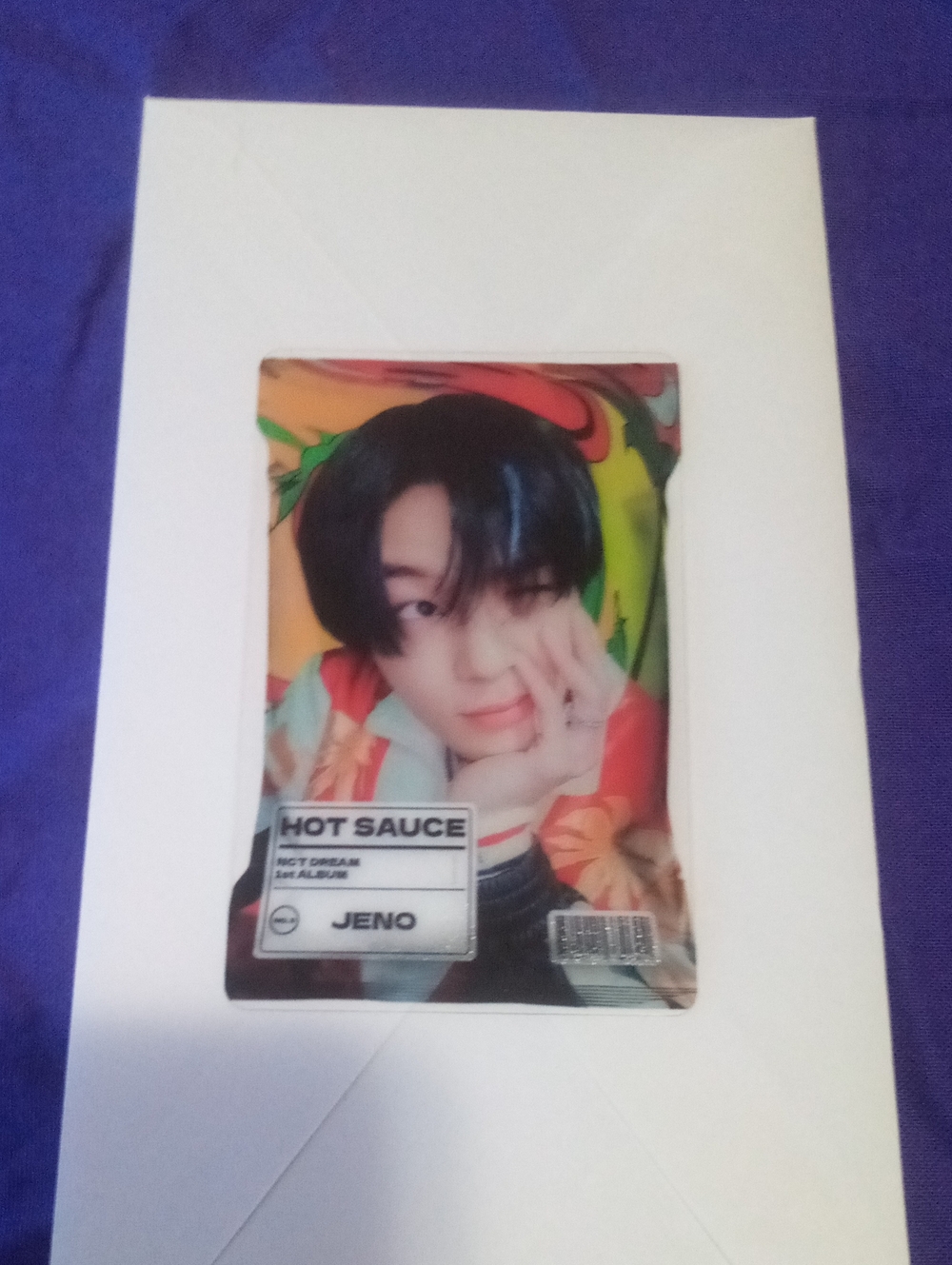 NCT DREAM '맛 HOT SAUCE' JENO TRANSLUCENT KPOP PHOTOCARD